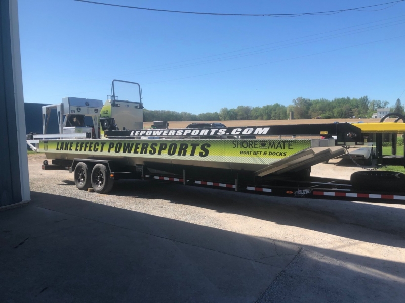 Vehicle Graphics_Lake Effect Power Sports Boat Lift & Dock Vehicle